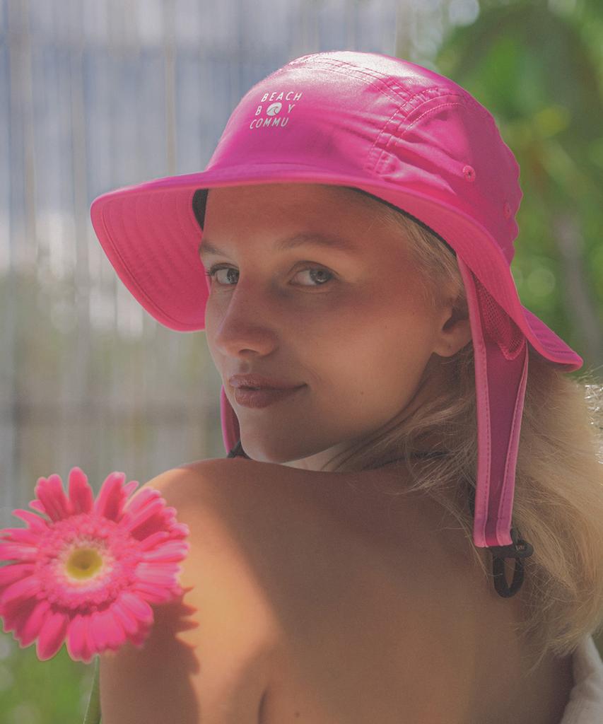 Bichiboikeomyu Surfing Surf Hat Pink