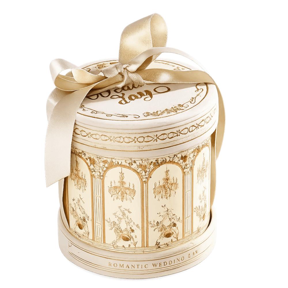 Luxury Paper Round Gift Box with Ribbon Decorative Box Packaging Box Wedding Favor Box Wedding