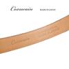 [COXSWAIN] Coxwain Herren Gürtel aus echtem Leder, Braun Krokodilprägung, 30 mm breit, Hergestellt in Japan, CW20203-36
