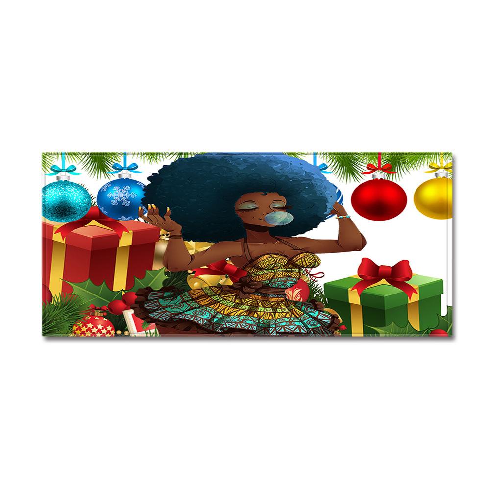 African Women'S Theme Carpet Long Floor Mat Doormat