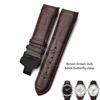 Curved End 22mm 23mm 24mm Genuine Leather Watchband for Tissot T035 T 035617   627 Cowhide Watch Strap Butterfly Clasp Men Tools