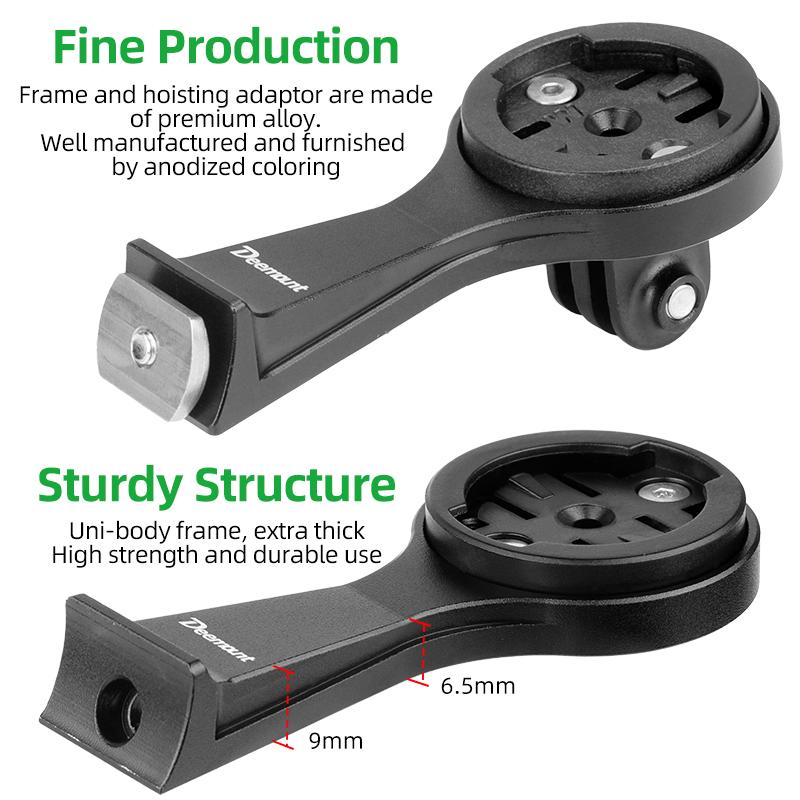 Bicycle Stem Computer Extension Stand Headlight Holder For Tarmac SL7/SL8 Camera Mount Bracket Fits DJI Insta360 Gopro Adaptors