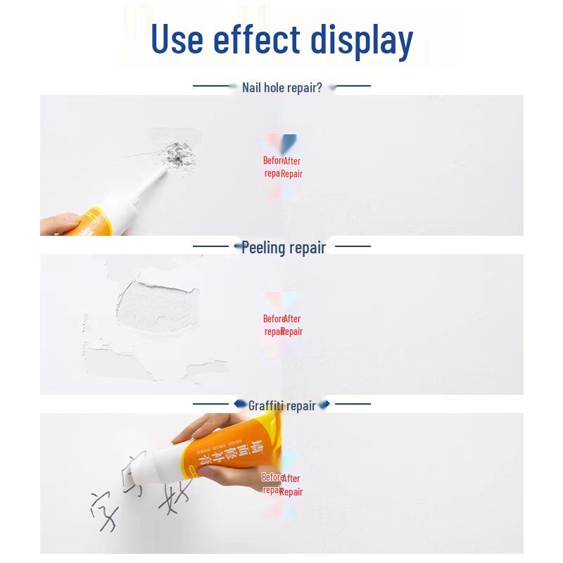 Mold-Resistant Waterproof Wall Repair Paste - White Latex Putty for Moisture-Proof Renovations