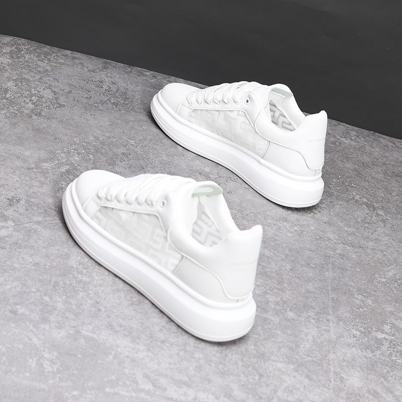 

22 new summer heightening breathable thin thick-soled mesh board shoes couple sports deodorant tide 35 белый