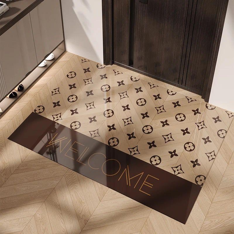 Cartoon Animal Pvc Door Mat With Waterwashable Surface For Home Entrance