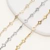 1Meter 5.5MM 14/18K Gold Plated Brass Rhombus Chain For Jewelry Making DIY Necklace Bracelets Chain Jewelry Making Supplies