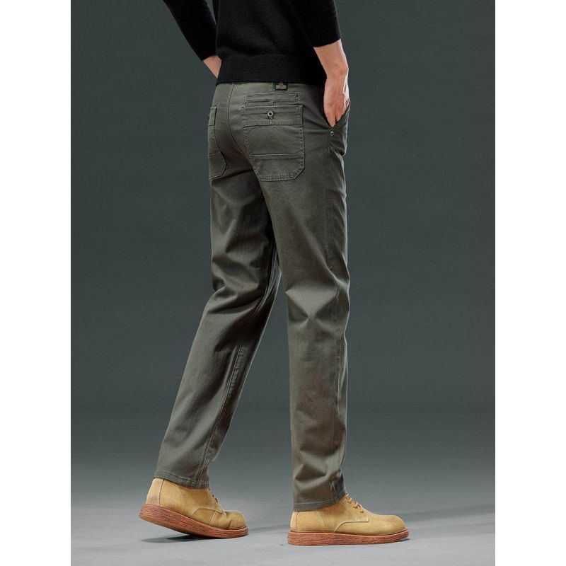 High-End Business Casual Pants for Men, Spring and Autumn New Style, Loose Straight-Leg, Stretchy, Simple and Versatile Long Pants