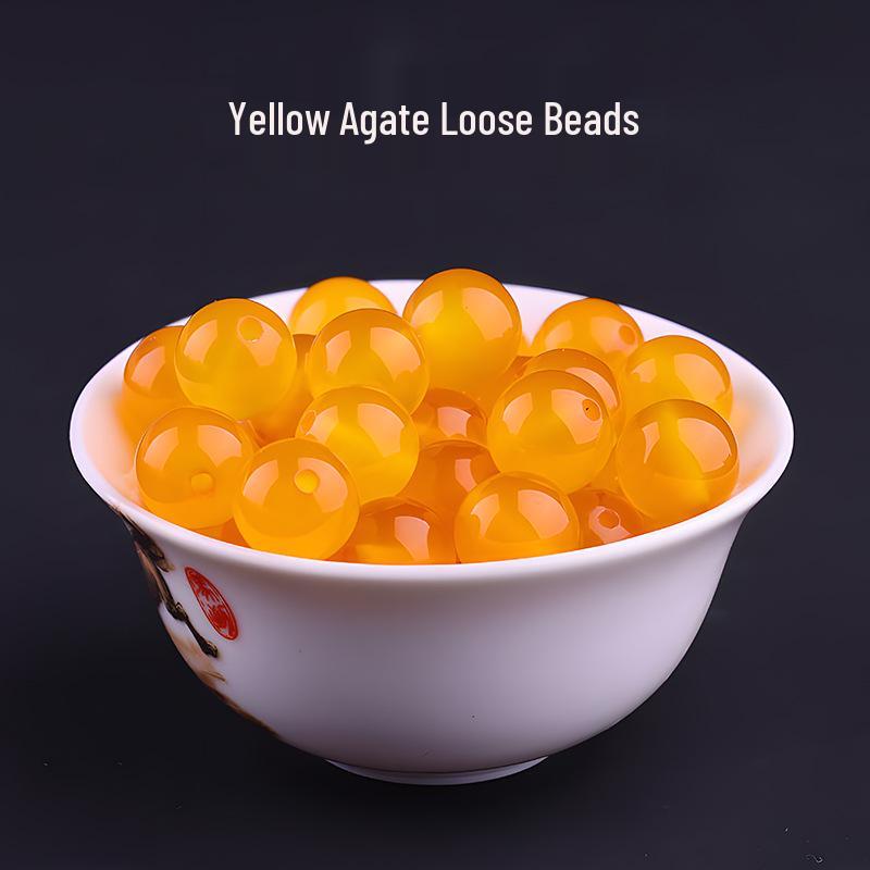 Natural Agate Beads for Handmade DIY Jewelry and Crystal Bracelet Crafting