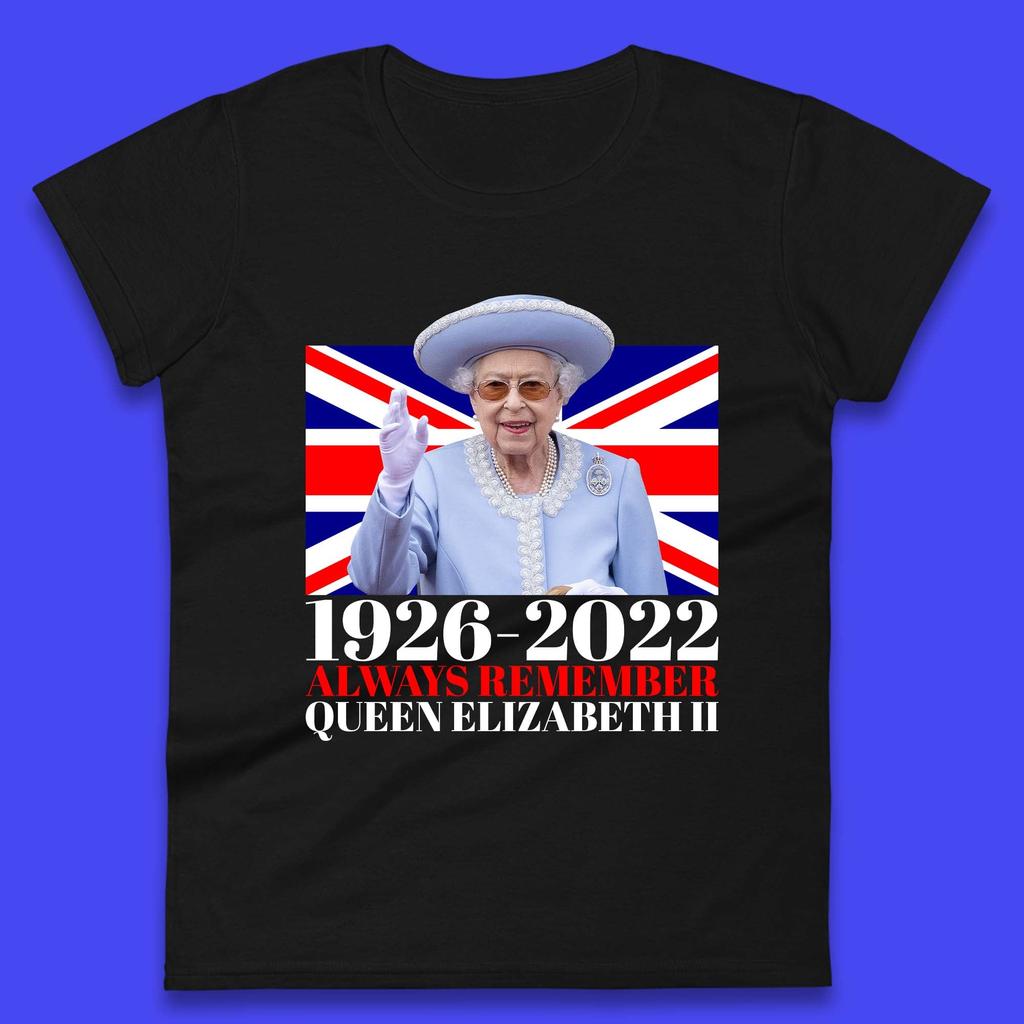 1926-2022 Queen Elizabeth II Womens T-Shirt Mens Tops Tees Unisex