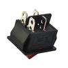 10pcs Red Light 4 Pin DPST ON/OFF Rocker Switch KCD4 15A 250V / 20A 125V AC Power Control Switch For Electrical Instruments