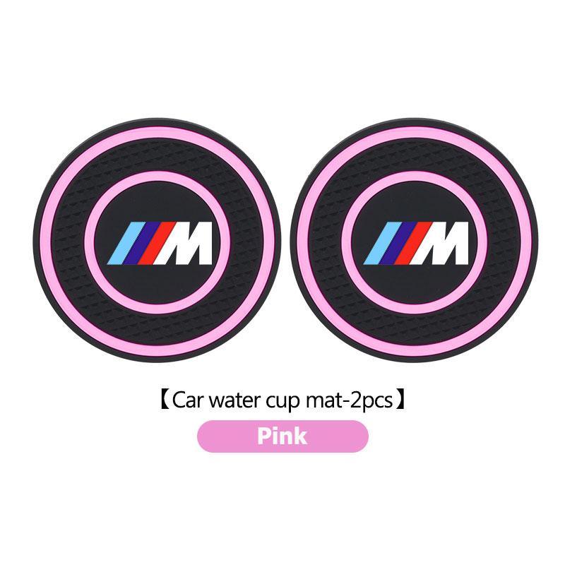 For BMW 2pcs Silicone Car Anti-Slip Water Cup Pads Durable Car Cup Holder Mat Performance X1 X3 X5 E39 E46 E90 F20 E60 F30 M3 M5