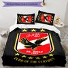 3pcs Al Ahly FC Design Cover Set - HD Printed Bedding with 1 Cover and 2 Pillowcases - Perfect for Home and Dorm Decor