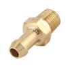 Turbocharger Compressor Housing Brass Boost Nipple Hose Fitting 1/8in 27 NPT Gold