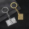 Christian Cross-shaped Keychain Alloy Keychain with Mini Book Pages Faithful Bag Charm Christian Anniversary Gift