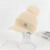 Rabbit Fur Knitted Hat Women'S Winter Velvet Thickened Thermal Ear Protection Hat Big Head Circumference Shows Small Face Cycling Baseball Cap