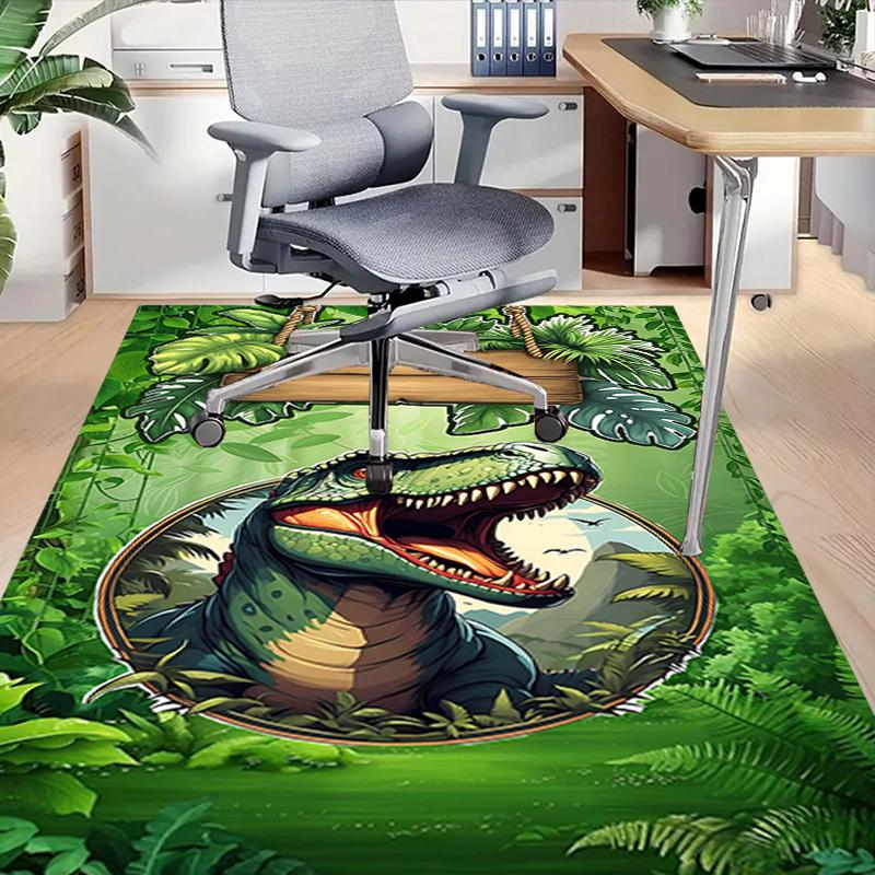 1PC dinosaur jungle Extra Large Non Slip Floor carpet, Office, family, bedroom, Studio Large Area Rug Indoor Rugs, Vibrant Colors