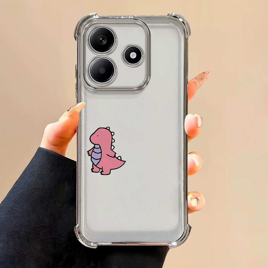 

Clear Cover Phone Case for Xiaomi Redmi Note 11 12 13 10 Pro 10s 11s 14 Pro Plus 9S 10 Lite Cartoon Couple Dinosaur Redmi Note 11S