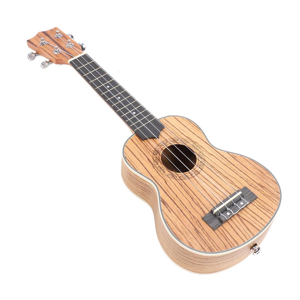 21in Ukulele Holz 4 Saiten Tragbare Ukulele Kazoo Set für Anfänger Musikinstrument Geschenk