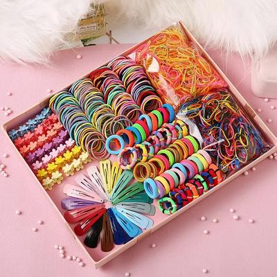 780pcs Baby Creative Color Rubber Band Hair Accessories
