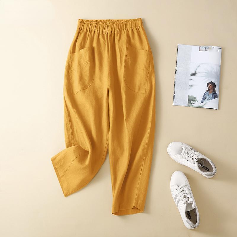 

Женские повседневные свободные брюки с эластичной резинкой на талии