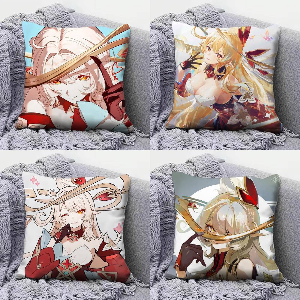 Genshin Impact Alice Pillow Covers Home Sofa Cushion Covers and Aecorative Custom