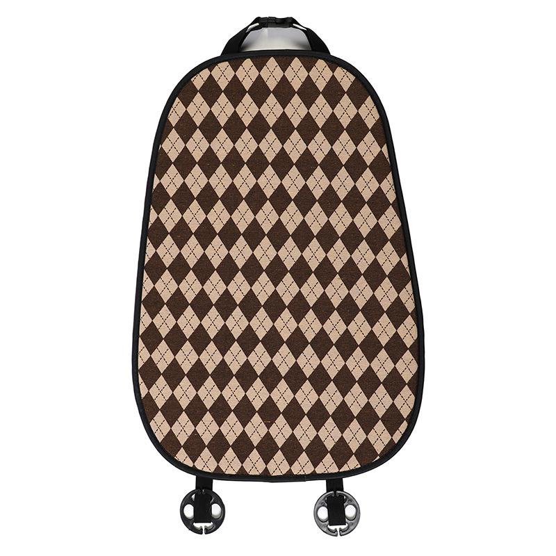 Universal Car Seat Cushion with Jacquard Knitted Diamond Grid - Anti-Slip, Fashionable Car Interior Accessory