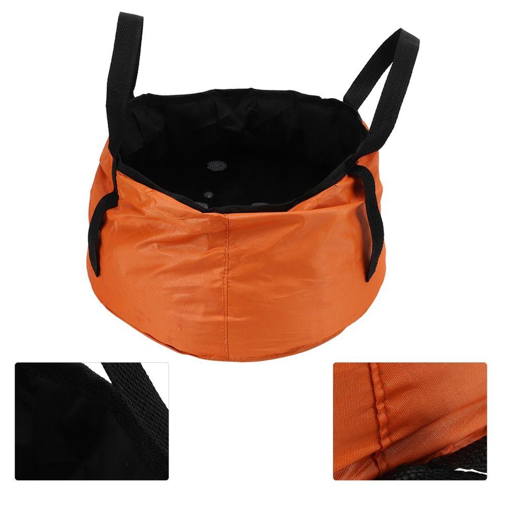Thickened Collapsible Bucket Leakproof Lightweight Folding Wash Basin With Storage Bag Reinforced Handle