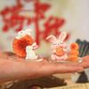 Creative Rabbit Mooncake Figurines Exquisite Micro Landscape Decoration  Easter