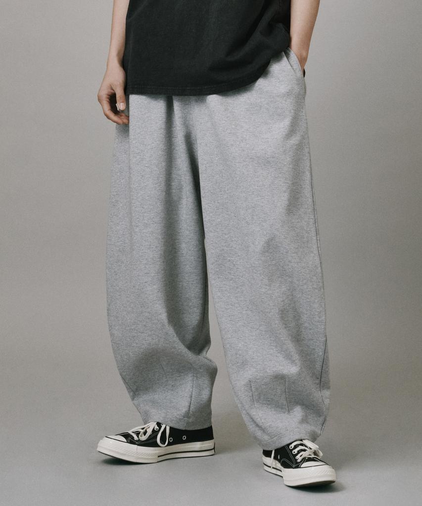 Beodeonteu Double Jersey Balloon Fit Sweatpants [Grey]