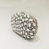 White/Silver Clear Stone Women Bags Crystal Wedding Party Evening Clutches Purses For Women Prom Minaudere Diamond Bridal Clutch