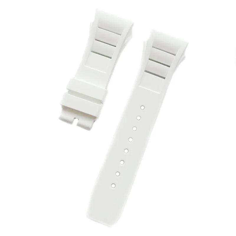 Watch Band for Richard Mille Rm011 Strap Men's Waterproof Sweat-Proof Wear Comfortable Silicone Rubber Watch straps 25mm*20mm