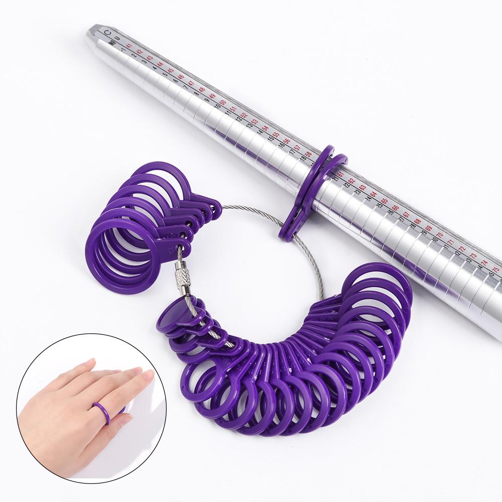 Portable Jewelry Size US/UK Standard Jewelry Measurement Loop Jeweler Gauge Tool Ring Finger Sizer