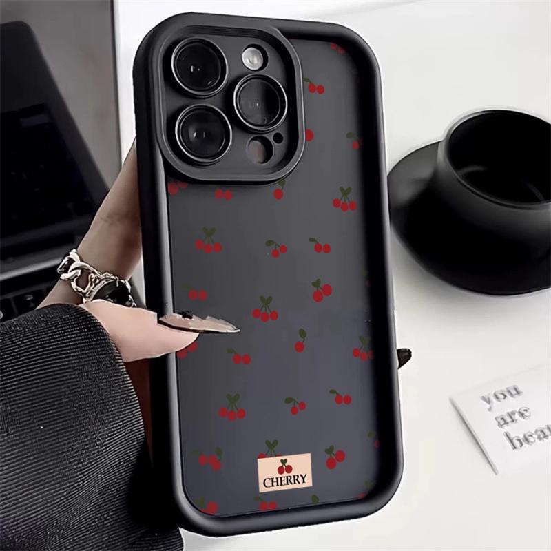 Ins Style Small Cherry Phone Case for Samsung Galaxy S26 S25 S24 S23 S22 Ultra Plus FE A16 A36 A56 A52 A53 A35 A55 5G Soft Cover