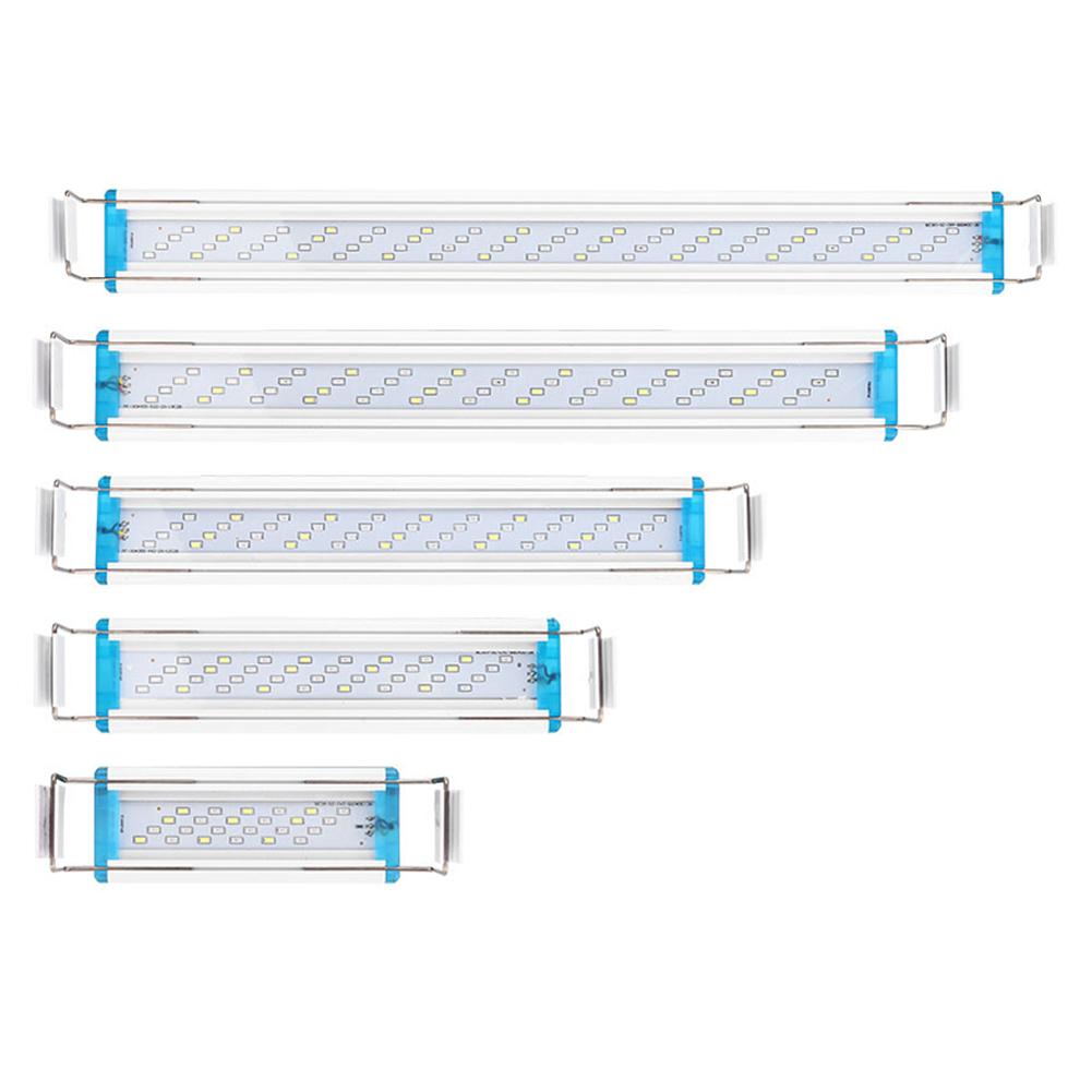 18-58cm Tenká Klipová Akvarijní Lampa US Osvětlení pro Růst Rostlin Rozšiřitelná Krajina Ryby Jasnější Dekorační Doplňky