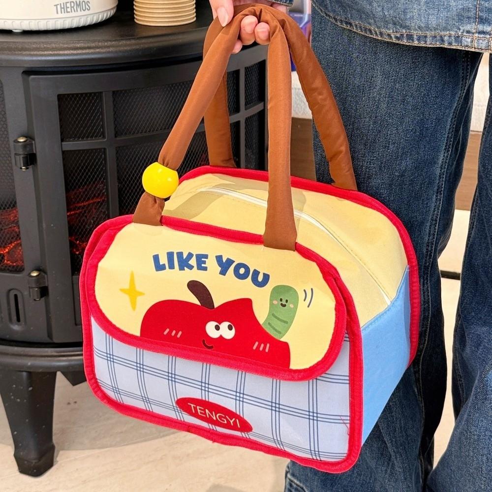 Large Capacity Lunch Box Bag Cold Insulation Food Storage Pouch Cute Picnic Bag Work