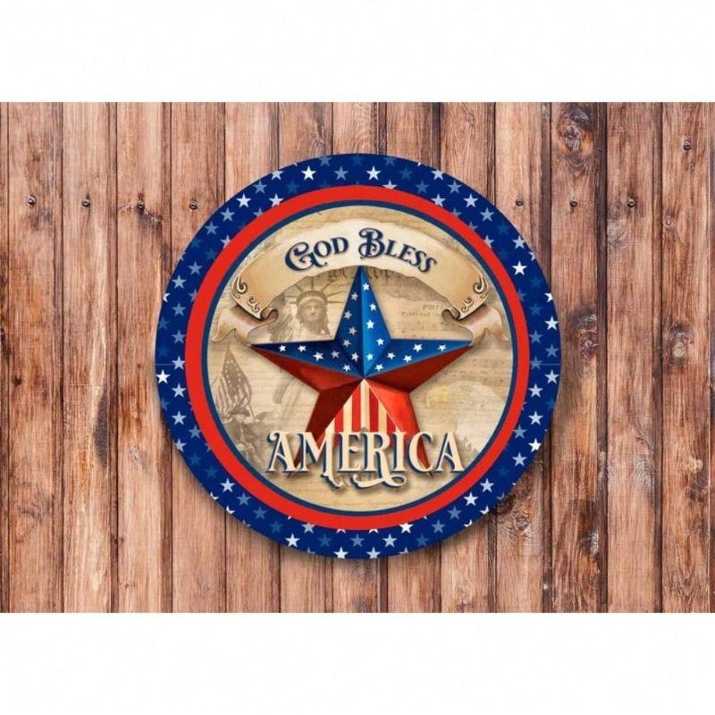 Decorative Metal Wall Art Sign 20x20 Cm Retro Tin Poster