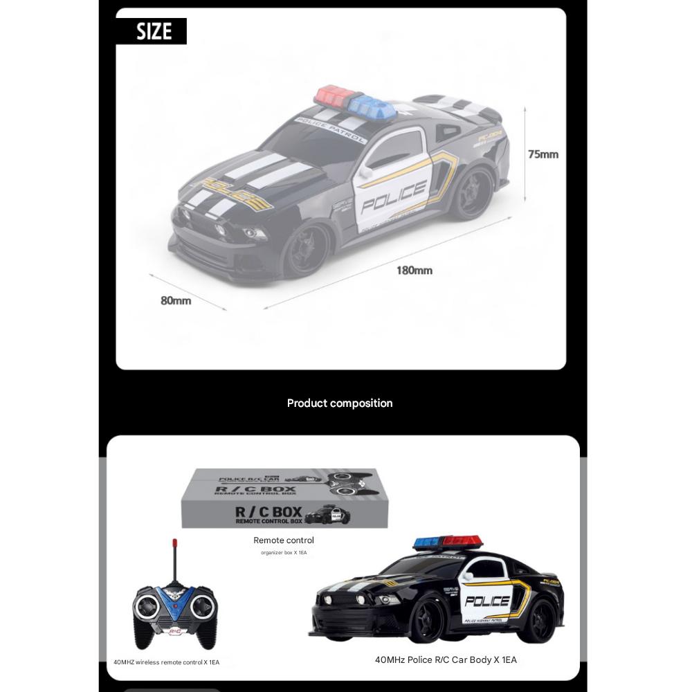 Mașinuță Poliție CK RC Jucărie Funcțională, Culori Asortate, 1 Set