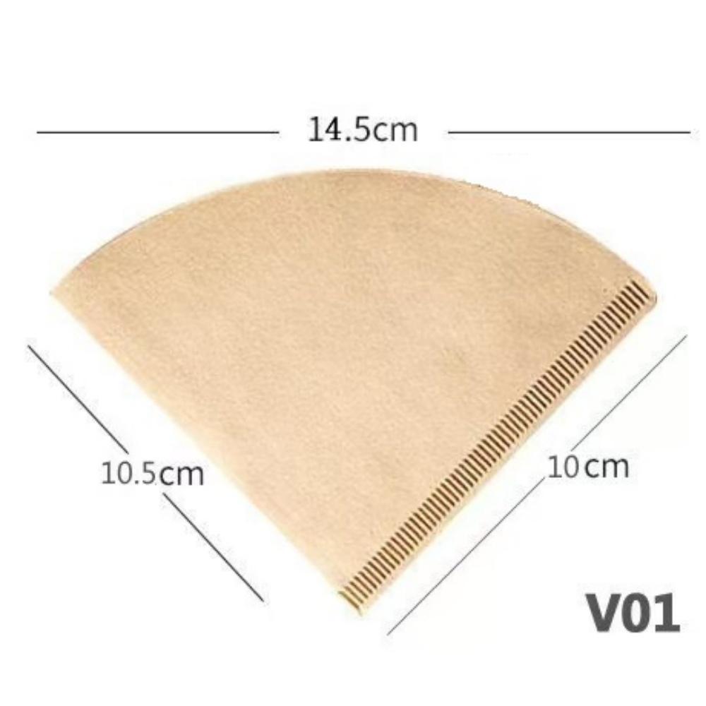 Single-use coffee filter paper bag, conical filter 2-4 cups natural drip coffee filter paper filter, making tool accessories