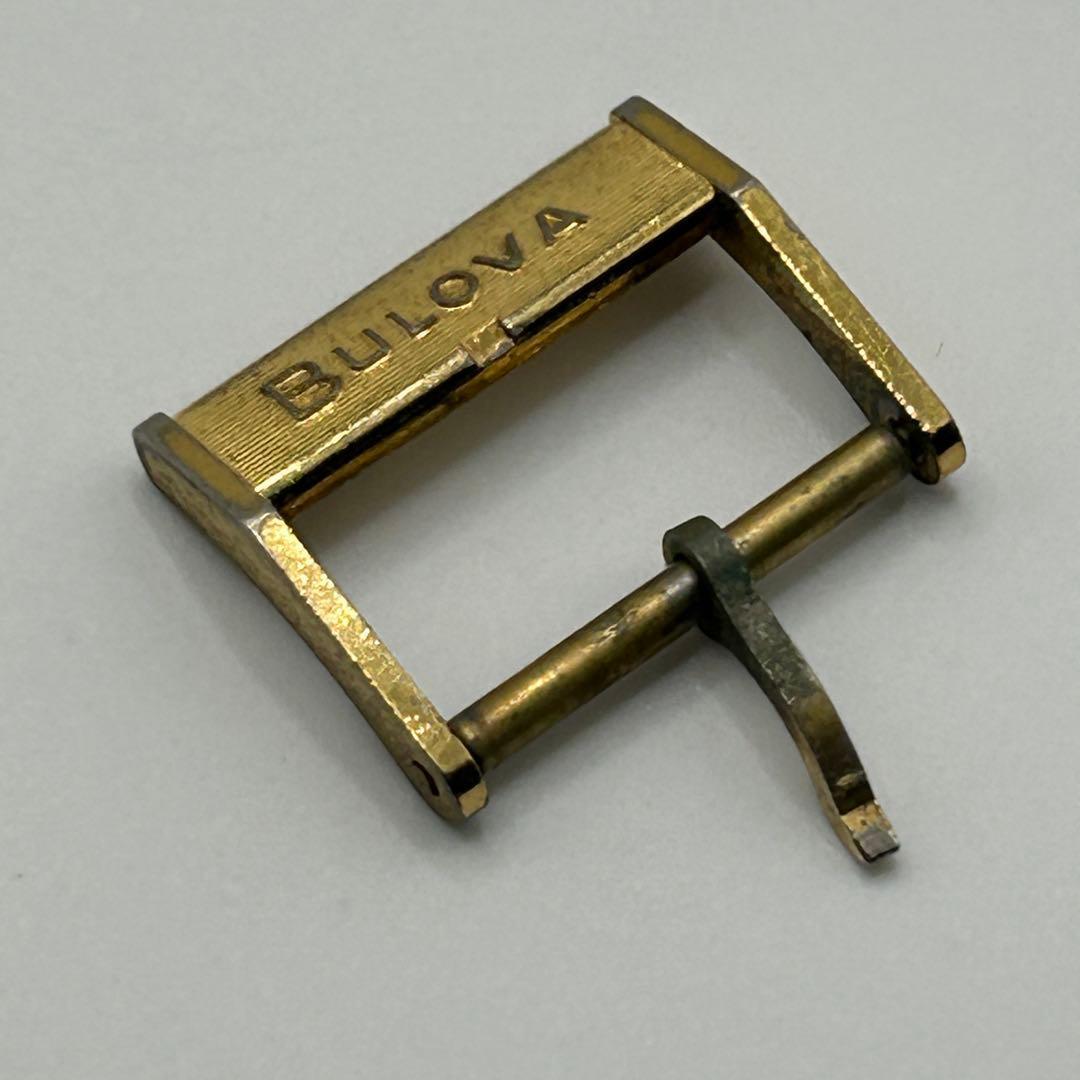 Used [Rare/Genuine] BULOVA Vintage Buckle 14mm Gold