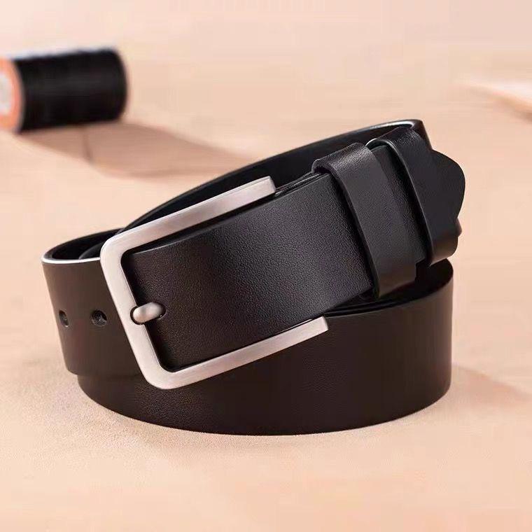 Men's Retro Genuine Leather Pin Buckle Belt - Casual Fashion Jeans Accessory
