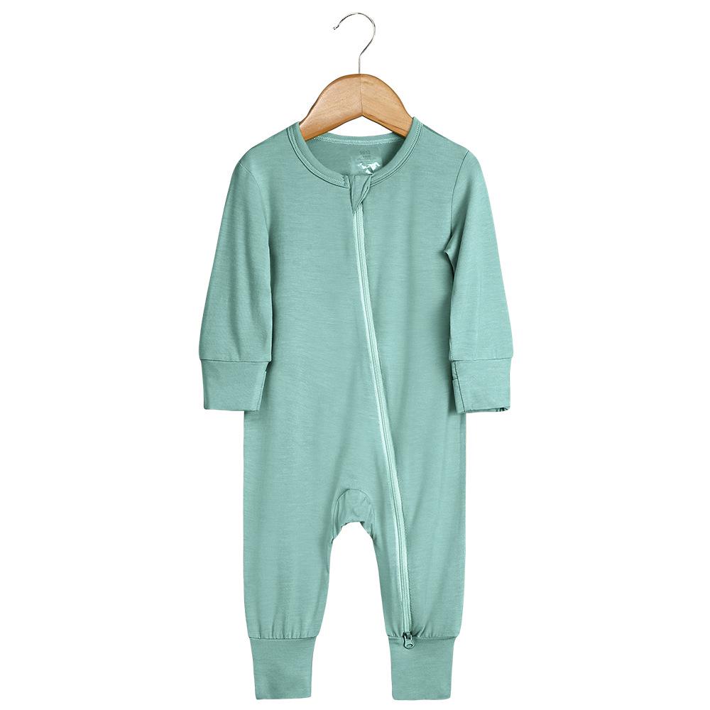 Bamboo Fiber Baby Onesie – Spring/Autumn Casual Homewear Newborn Climbing Suit