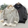 Boys Sweatshirt Spring Autumn Girls Casual Pullover Big Kids Lapel Zipper Sportswear