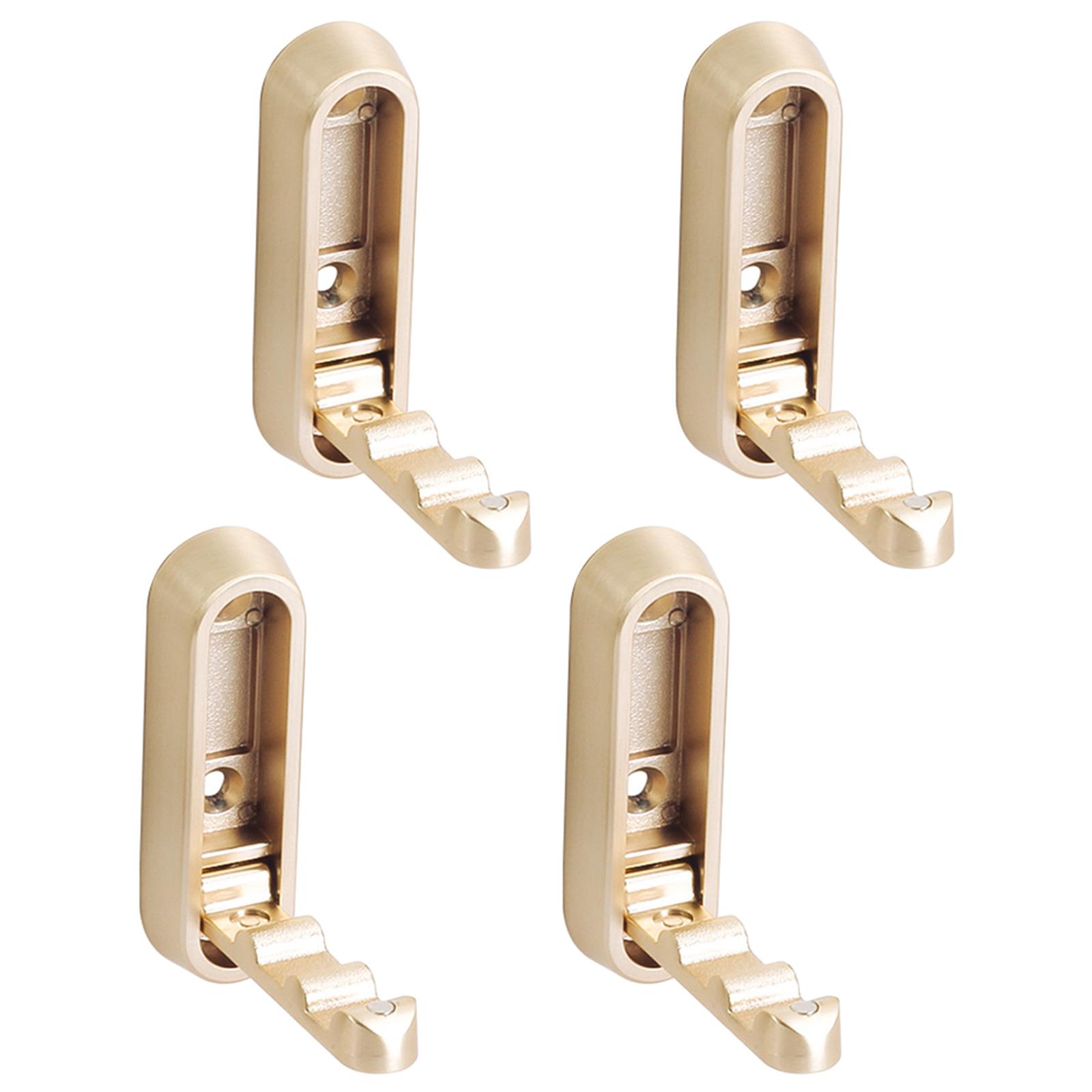 

4 шт. выдвижных настенных крючка для ванной и шкафа, экономящие место складные крючки, функциональные и стильные крючки для ключей и шляп 3