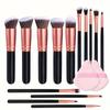 14PCS Makeup Brushes Set Professional Foundation Eye Shadow Concealers Blending Blush Brush Soft Fluffy Women Beauty Tool