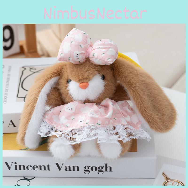 Fluffy Princess Cartoon Skirt Rabbit Doll With Pp Cotton Filling For Gifts