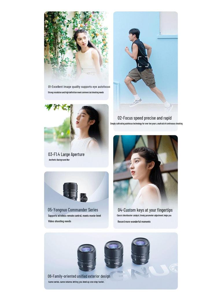 Yongnuo 33mm F1.4 Autofocus Lens for Sony E-mount & Nikon Z-mount APS-C Mirrorless
