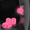4pcs Car Valve Caps Night Glowing Tyre Valve Stem Air Dust Rim Cover Universal Motorcycle Bike Wheel Luminous Tire Valve