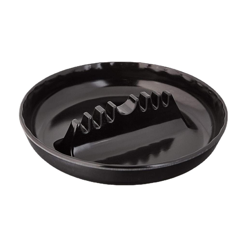 Seven-Slot Melamine Ashtray: Multi-Purpose Round Cigarette & Cigar Holder