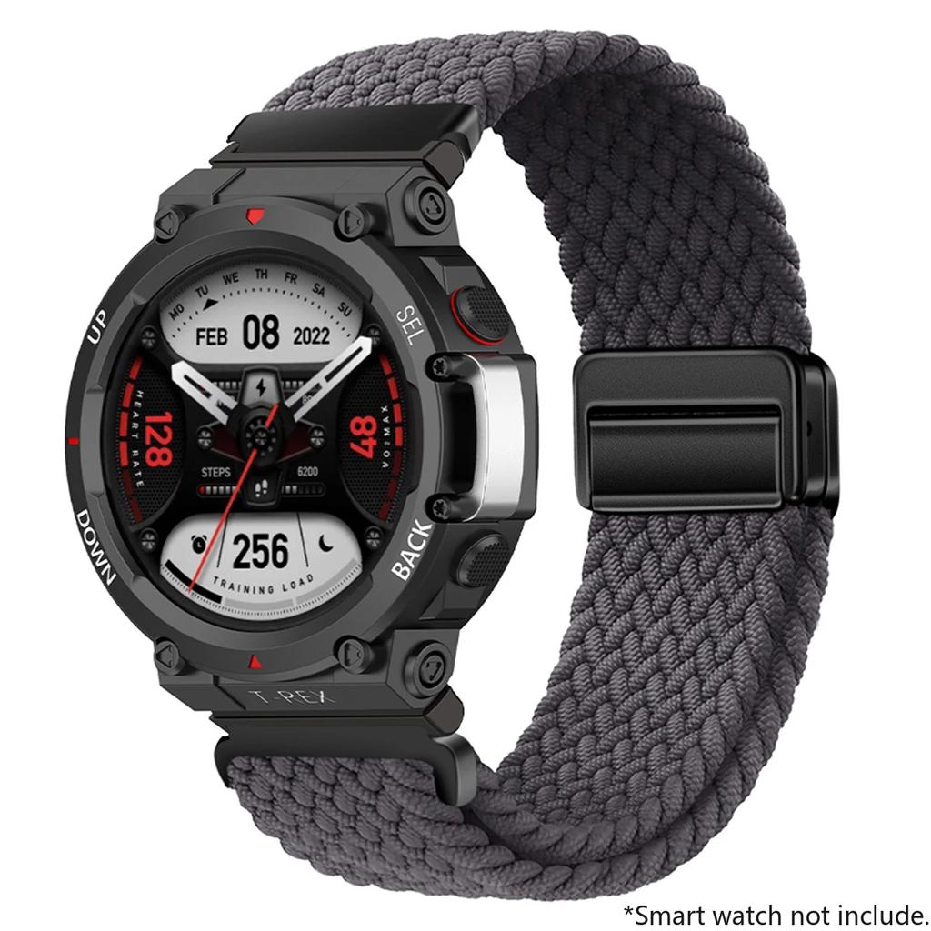Geflochtenes Solo Loop Armband für Huami Amazfit T-Rex 3 Band Smartwatch Nylon Elastische Armbänder für Huami Amazfit T-Rex 3 Correa Band
