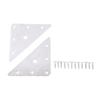 Durable Stainless Steel Triangle Connector Set; 5 Corner Codes & 5Bag Screws; Suitable for Iron Fixed Lamination